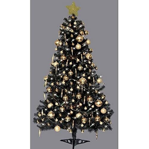 6ft Deluxe Christmas Tree Black