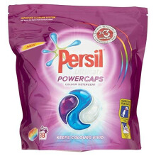 Persil 3-in-1, Colour Washing And Stain Removal Capsules, Clean And Fresh Fragrance Laundry Detergent For Clothes, Large Family Pack 38 Washes (1