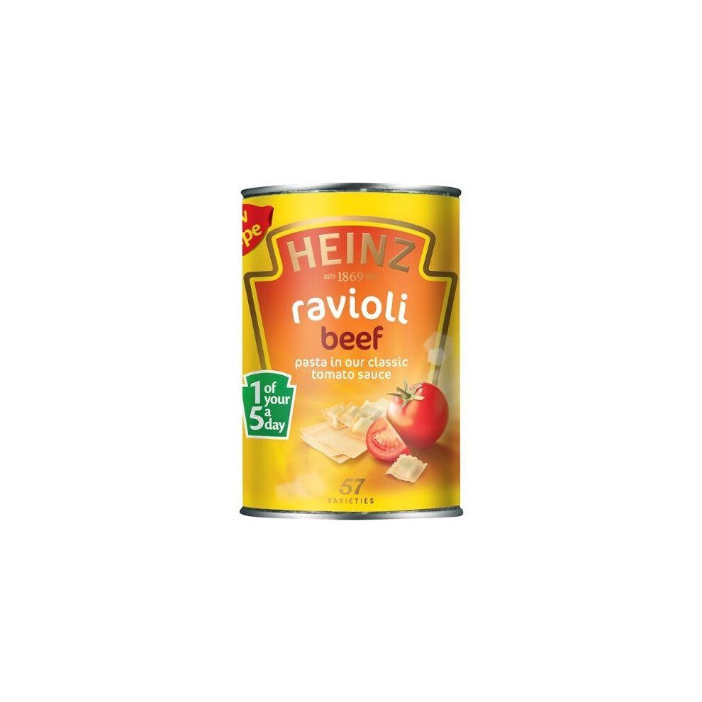 Heinz Ravioli with Beef in Tomato Sauce 6x400g