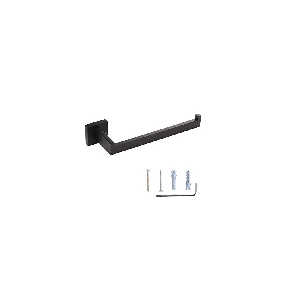 Toprema Towel Holder Bar Towel Ring Stainless Steel Matte Black Hand Towel Hanger Bathroom Lavatory Kitchen Hardware Wall Mount