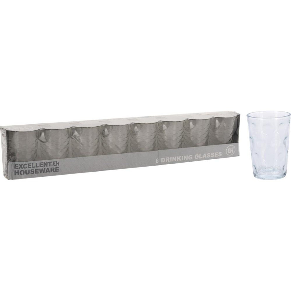 DRINKING GLASS 200ML SET OF 8PCS