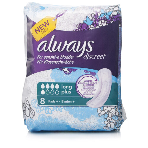 Always Always Discreet Long Plus Pads