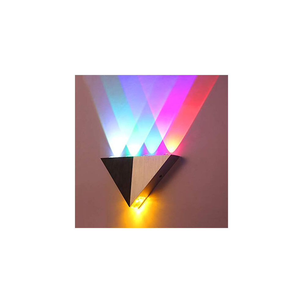 Modern Triangle LED Wall Sconce Light Up Down Wall Lamp LED Hardwired Modern Sconce Spotlight Lighting for Theater Studio Restaurant Hotel 5W Alu