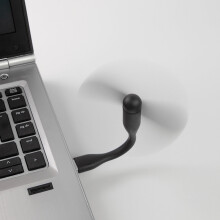 (Black USB Fan) Laptop Mini USB Fan Black or White Portable Cooling Lightweight PC MAC Cooler