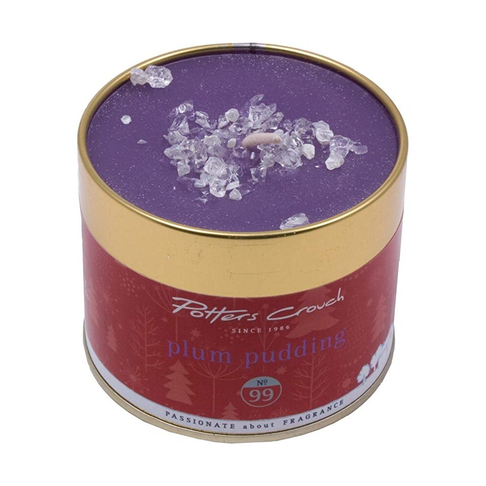 Potters Crouch Candle in a Tin - Plum Pudding