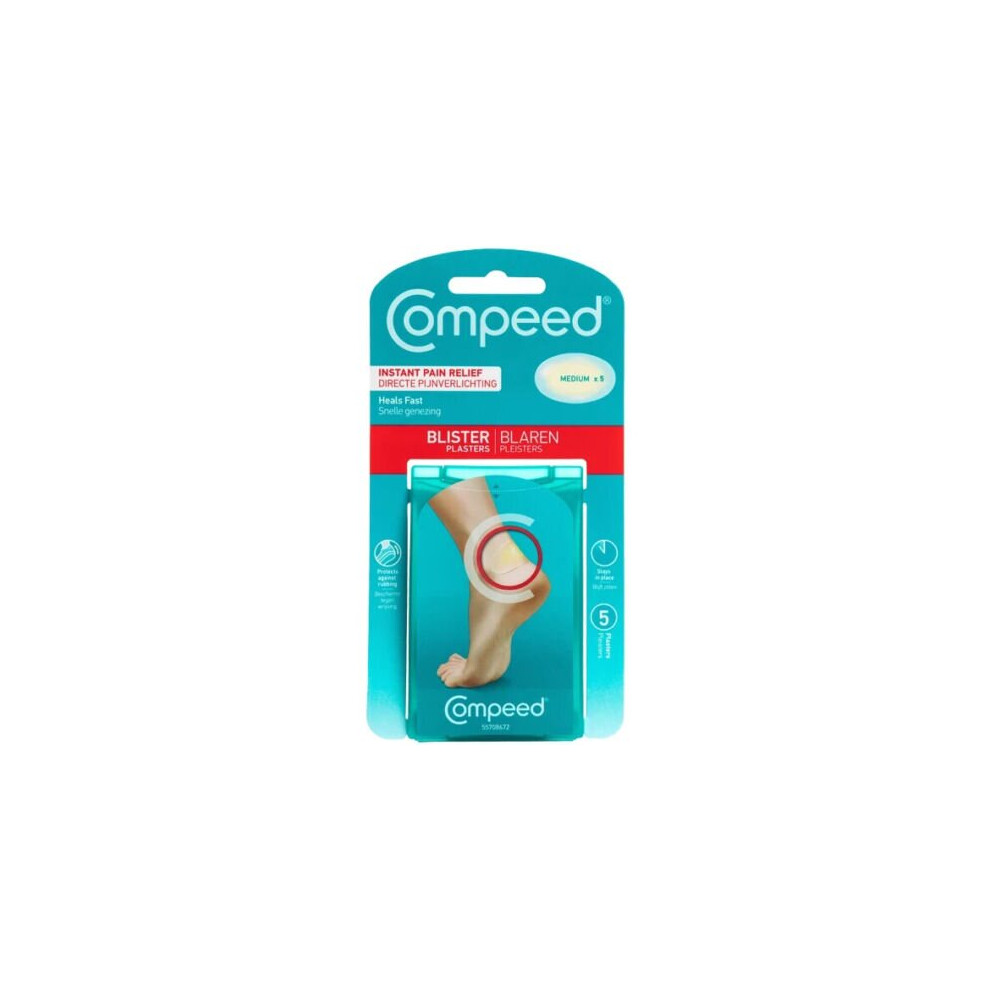 Compeed Medium Size Blister Plasters 5 Hydrocolloid Plasters