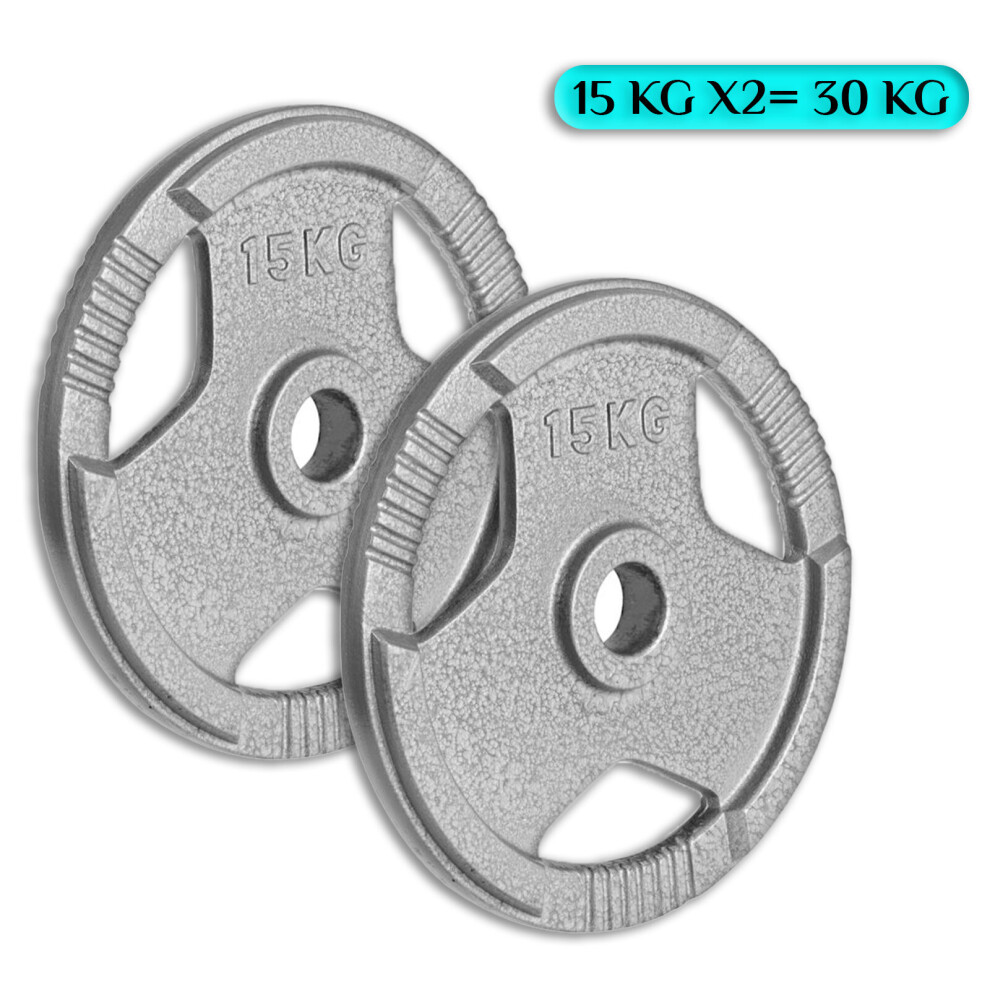 (15Kg x 2 = 30Kg) Olympic 2-Inch Cast Iron Plate Weight Plate