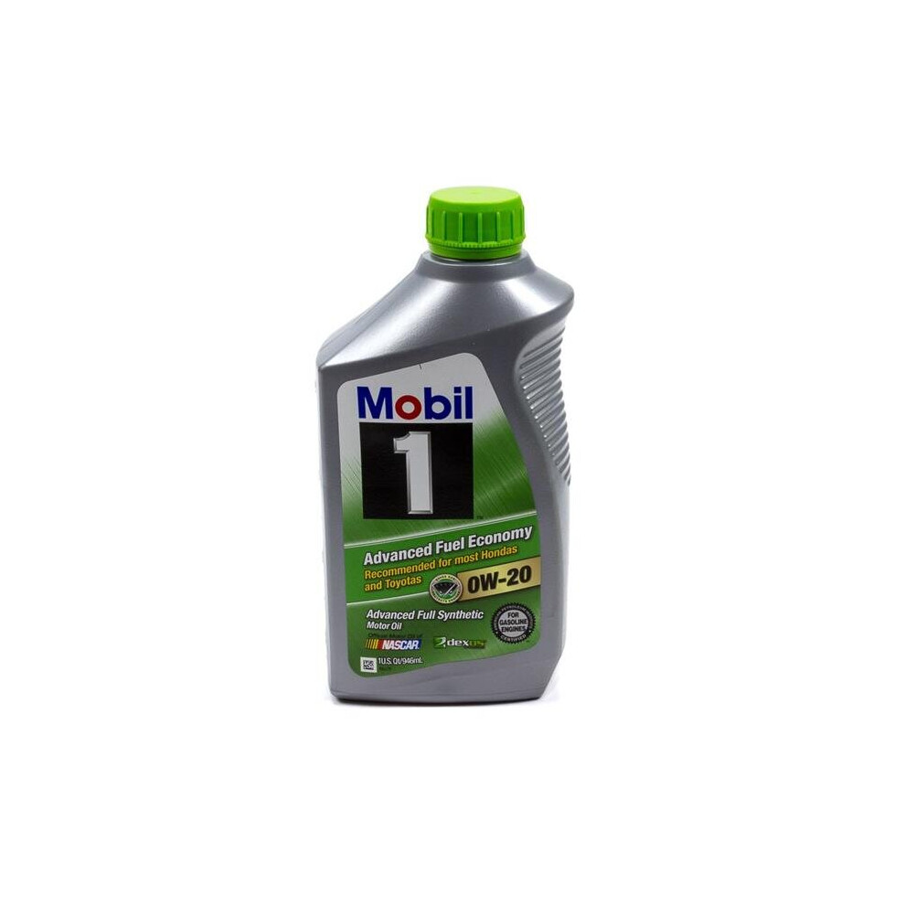 Mobil 1 MOB105891-1 0W20 Synthetic Advanced Fuel Economy Motor Oil - 1 qt.