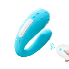 "Cici" 10 Speed Remote Controlled Silicone G-Spot Massager (Blue)