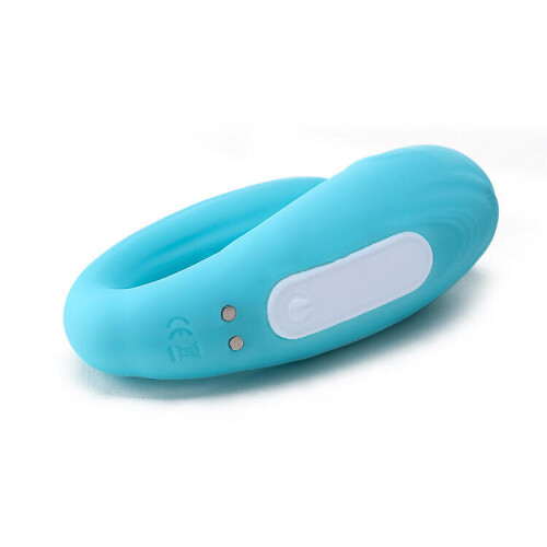 "Gigi" 10 Speed Remote Controlled Silicone G-Spot Massager (Blue) 1