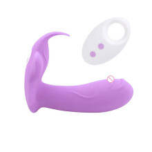 "Mimi" 10 Speed Remote Controlled Silicone G-Spot Massager (Purple)