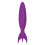"Rocket" 10 Speed Silicone G-Spot Massager (Purple) 1