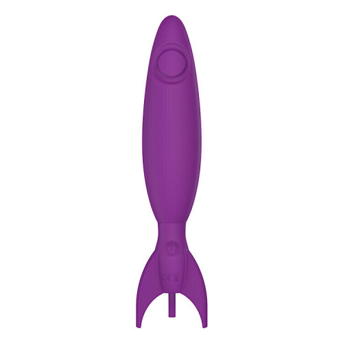 "Rocket" 10 Speed Silicone G-Spot Massager (Purple)