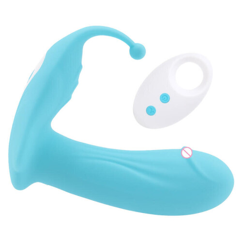 "Romi" 10 Speed Remote Controlled Silicone G-Spot Massager (Blue)