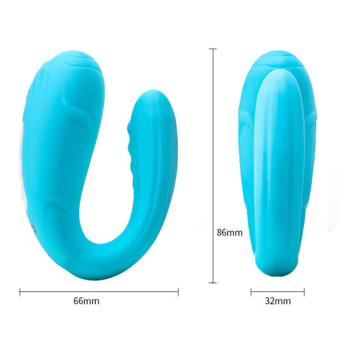 "Gigi" 10 Speed Remote Controlled Silicone G-Spot Massager (Blue) 2