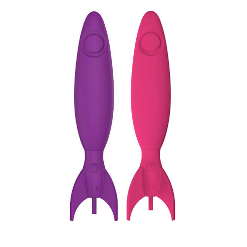 "Rocket" 10 Speed Silicone G-Spot Massager (Rose Red)