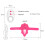 "Emma" Silicone Panty Vibrator (Rose Red) 6