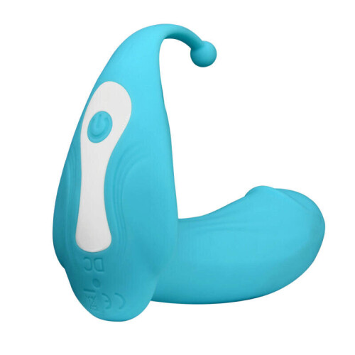 "Romi" 10 Speed Remote Controlled Silicone G-Spot Massager (Blue) 1