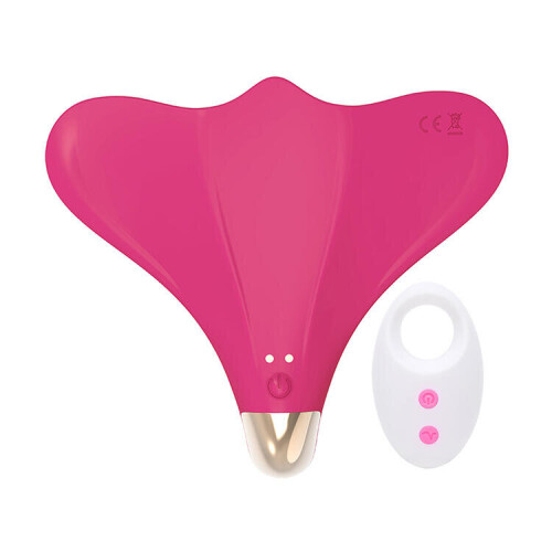 "UFO" Silicone Panty Vibrator (Rose Red)