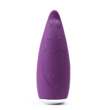 "Bamboo" 10 Speed Silicone G-Spot Massager (Purple)