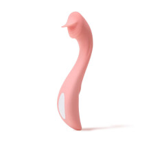 "Swan" 10 Speed Silicone G-Spot Massager (Pink)