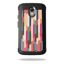 MightySkins OTDMODTUR2-Crazy Stripes Skin for Otterbox Defender Motorola Droid Turbo 2 Case Wrap Cover Sticker - Crazy Stripes
