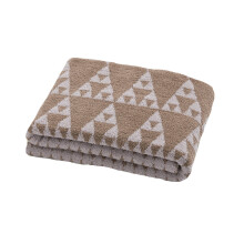 Geometric Knitted Throw Blankets , Lightweight and Soft Blanket , Fluffy Leisure Blanket Suitable for Women and Men