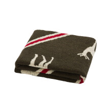 Christmas Deer Pattern Knitted Throw Blankets , Lightweight and Soft Merry Christmas Blanket , Fluffy Leisure Blanket Suitable for Women and Men