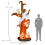Homcom HOMCOM 2.7m Halloween Inflatable Tree with Ghost and Pumpkin Lighted Decoration 9
