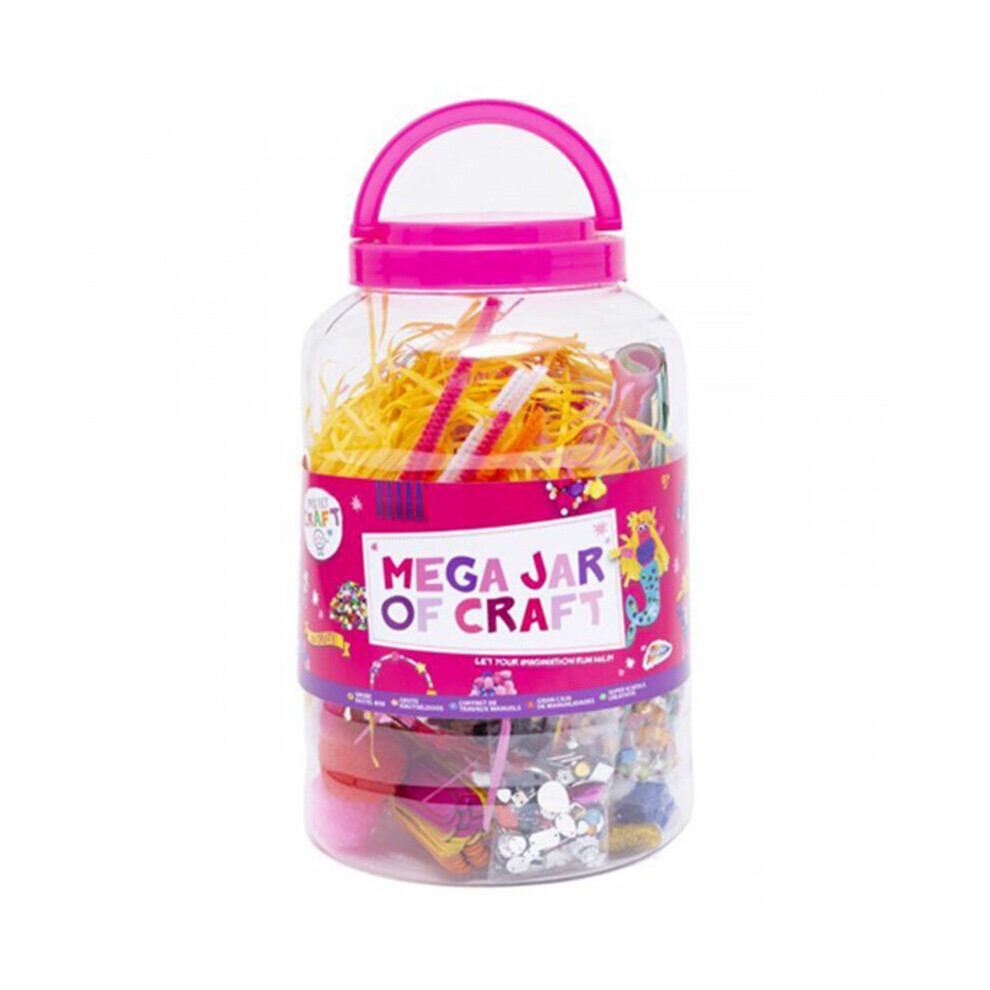 Grafix Mega Jar Of Craft Pink Hours Of Fun And Creativity Arts Crafts Indoor Set