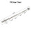 (7ft Barbell) Straight Spinlock Barbell Weightlifting Bar 1