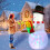 5ft Inflatable Snowman with Rotating LED Lights Christmas Decoration 10