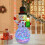 5ft Inflatable Snowman with Rotating LED Lights Christmas Decoration 12
