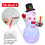 5ft Inflatable Snowman with Rotating LED Lights Christmas Decoration 5