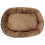 Large Dog bed with Orthopaedic Fleece Lining in Jute brown Actiaspet 4