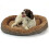 Large Dog bed with Orthopaedic Fleece Lining in Jute brown Actiaspet 1