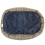 Large Dog bed with Orthopaedic Fleece Lining Brown 5
