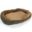 Large Dog bed with Orthopaedic Fleece Lining in Jute brown Actiaspet 7