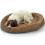 Large Dog bed with Orthopaedic Fleece Lining in Jute brown Actiaspet 12