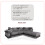 MN Furniture (Black Grey, Right Corner Sofa) Modern Denver 3+2 and Corner Luxuries Sofa 3