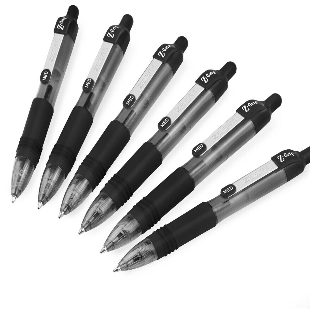 Zebra Pen Zebra Z-Grip Smooth Mini Retractable Ballpoint Pens - 1.0Mm - Pack Of 6 Black