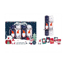 Christmas Mini Crackers Festive Gonk Recyclable Sticker Gift Set Of 6