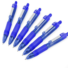 Zebra Z-Grip Smooth Mini Retractable Pens - 1.0mm Blue Ink, Pack of 6 - Transparent Barrel, 11.4 cm, Non-Slip Grip (Code 11242N-6)
