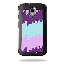 MightySkins OTDMODTUR2-Crazy Rectangles Skin for Otterbox Defender Motorola Droid Turbo 2 Case Wrap Cover Sticker - Crazy Rectangles