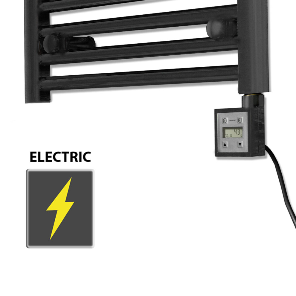 (Ktx3 Black Timer + Electric Element, 400W) Thermostatic Electric Element For Towel Radiator 5056616523698