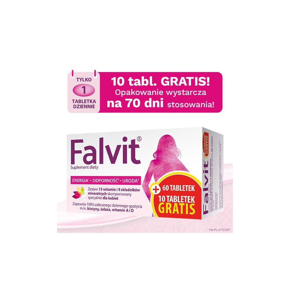 FALVIT vitamins and minerals for women - 70 tablets