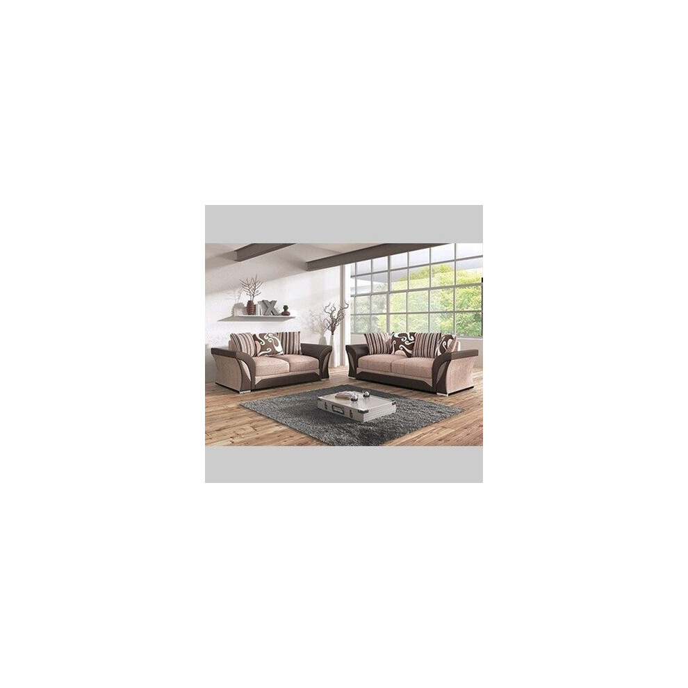 (Brown Beige, 3+2 Seater Sofa ) Mario 3+2 Seater and Corner Bedroom Luxuries Sofa