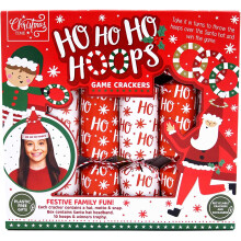 Christmas Crackers Novelty Ho Ho Ho Hoops Game Interactive Family Fun