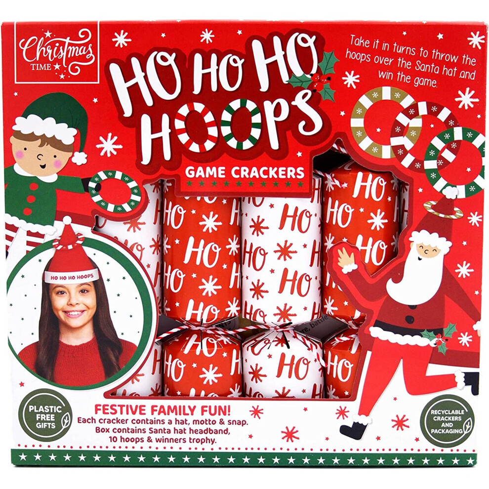 Rsw International Ltd Christmas Crackers Novelty Ho Ho Ho Hoops Game Interactive Family Fun