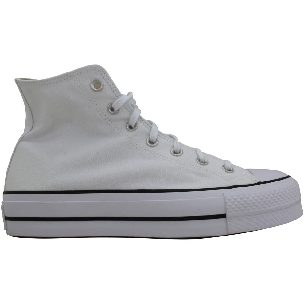 Converse (6.5) Chuck Taylor All Star Lift High White/ 560846C Women's Black